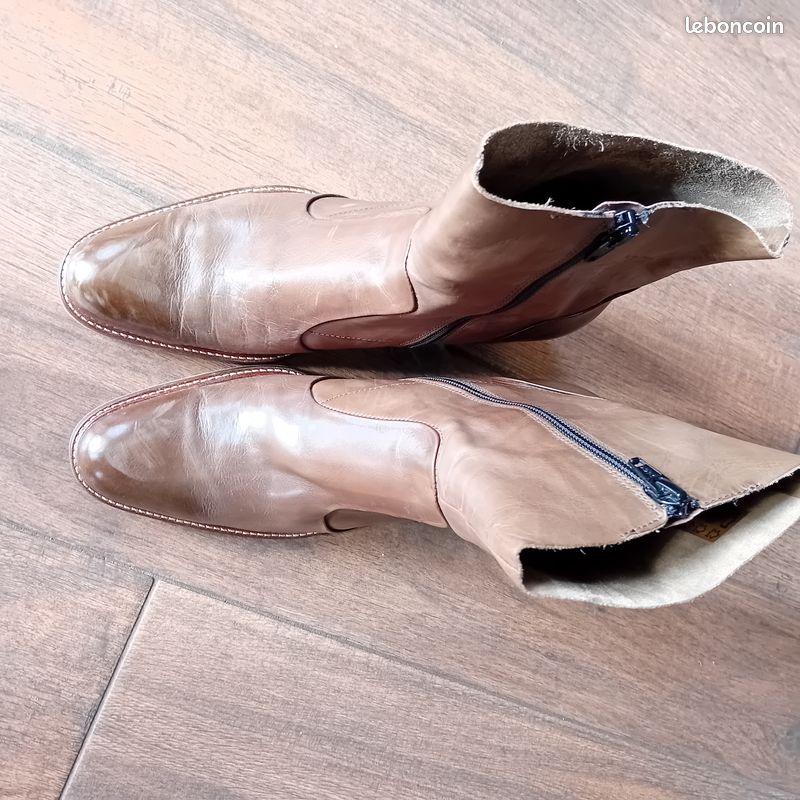 Boots Muratti cuir taupe 39 1/2 (image 2)