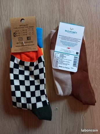 Chaussettes Femme Neuves Sans étiquette - Taille 39 - Jaune - Thème Vacances