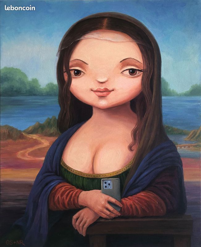 Tableau "MONA", la joconde (mona lisa) (image 1)
