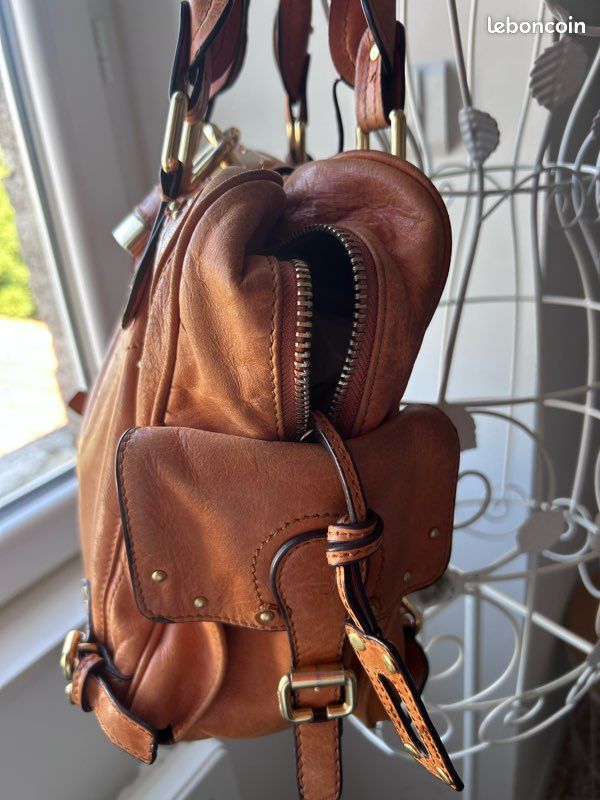 Sac à main Chloé en cuir camel (image 7)