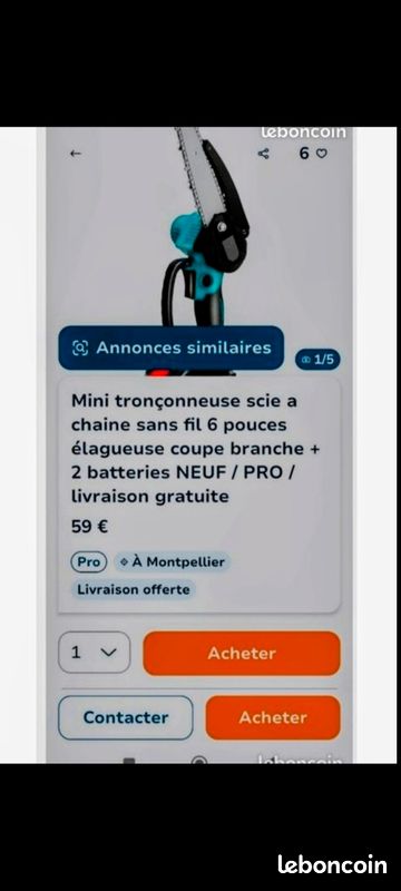 Tronconneuse guide 50 d'occasion - Bricolage - leboncoin - page 4