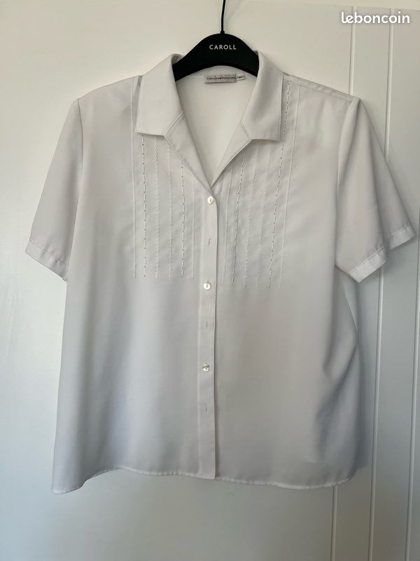 Très joli chemisier brodé Gérard Pasquier taille 44 (image 1)
