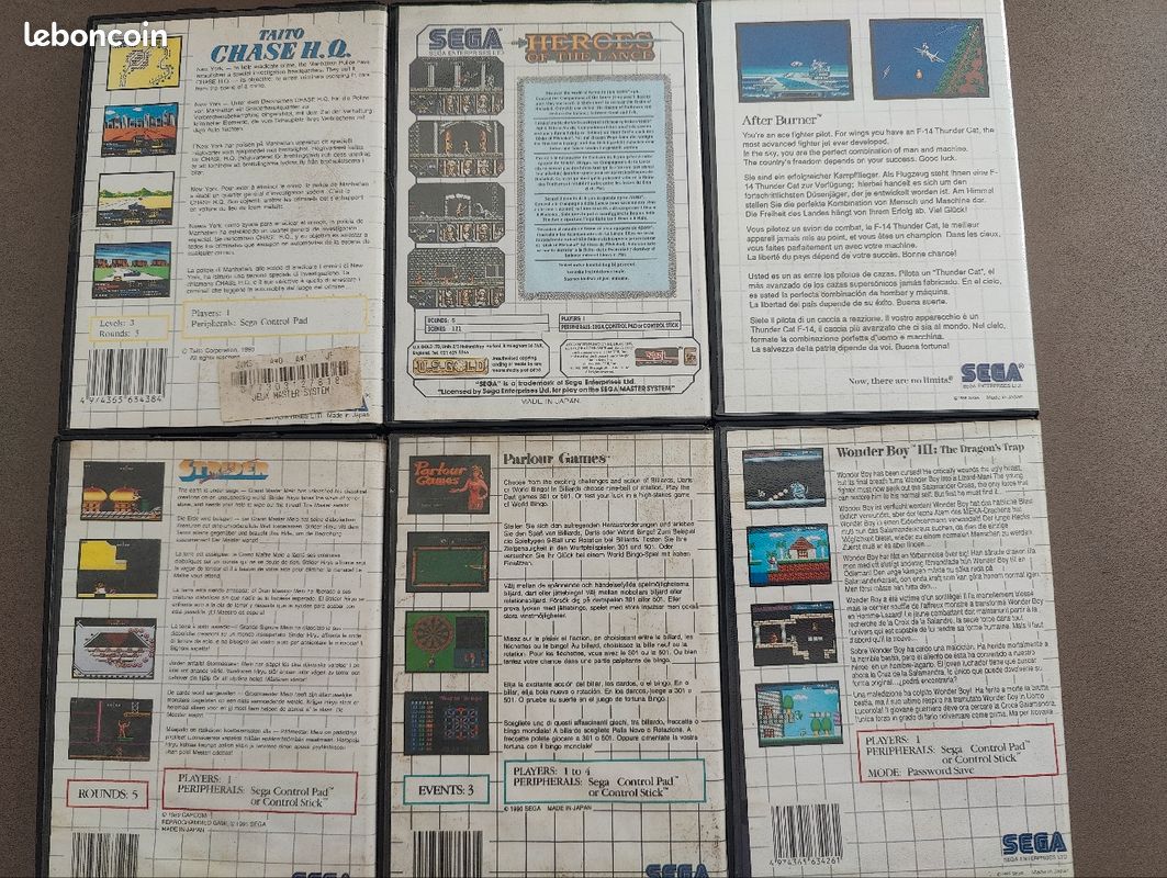 Jeux Master System en boîte (image 2)