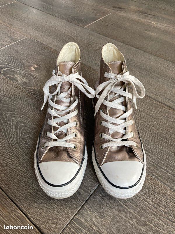 Converse Chuck Taylor cuire bronze US Chaussures