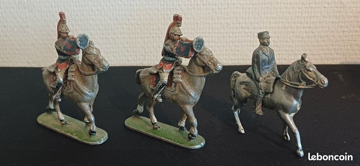 Figurine Quiralu 1:32 - Garde Républicain Cavalier - Aluminium Peint - Empire - Occasion