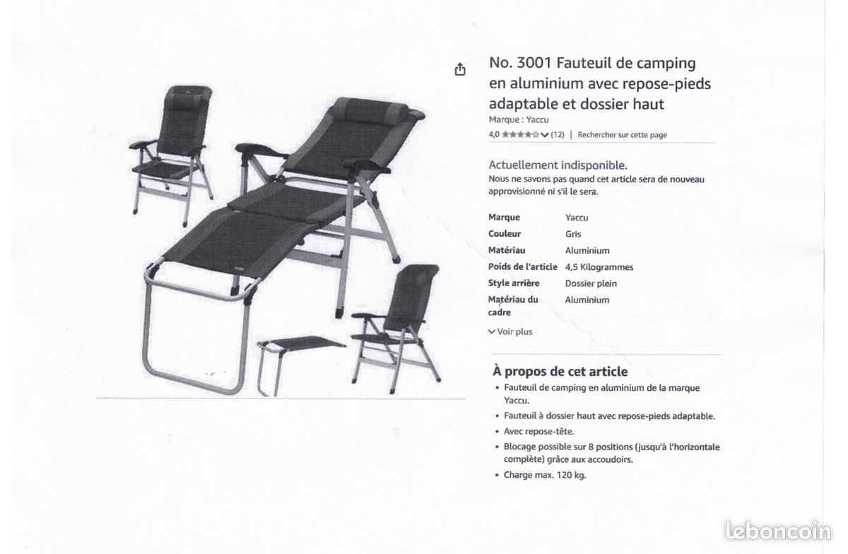 Relax Fauteuil alu (image 3)