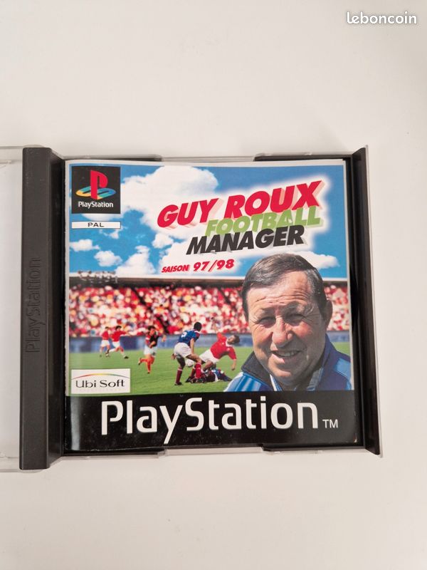 Jeu PS1 Guy Roux Football Manager Saison 97/98 - Complet - État Correct Vintage