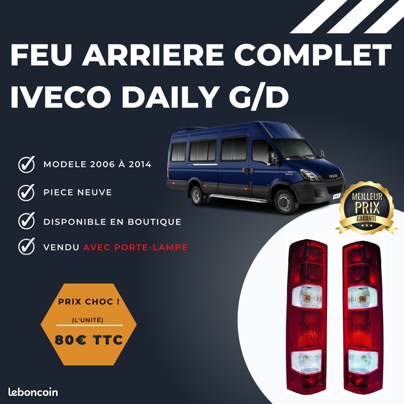 Feu arriere iveco my fourgon 2006 a 2014 (image 1)