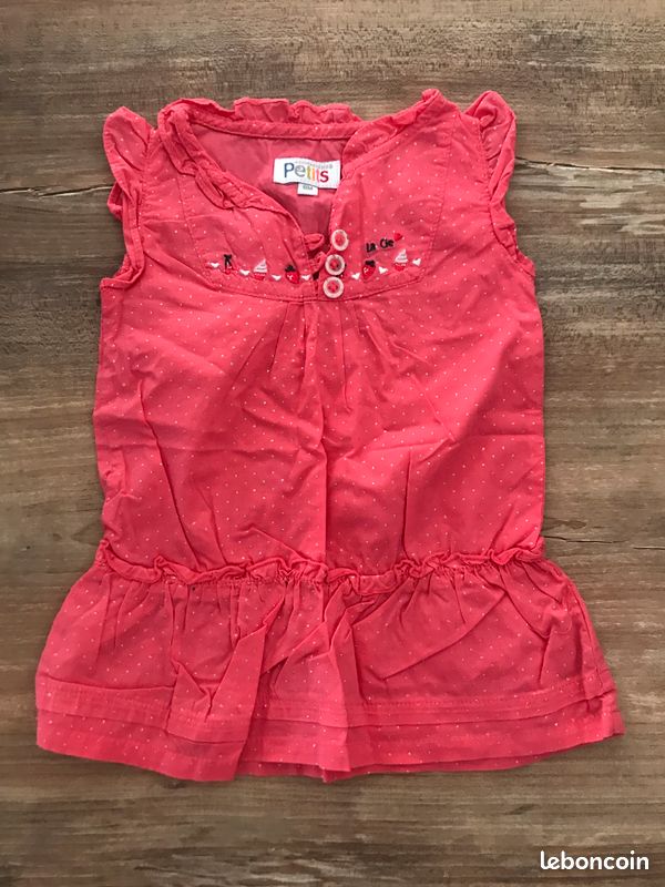Ensemble robe/gilet enfant fille " La compagnie des petits " (image 2)