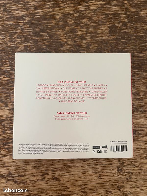 CD et DVD TAL à l’infini live tour (image 2)
