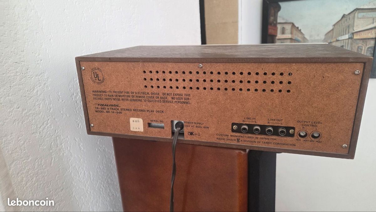 Lecteur De Cassettes 8 Pistes Vintage Sobynica GT-8 Avec Radio FM/AM - Japonais, Fonctionne !
