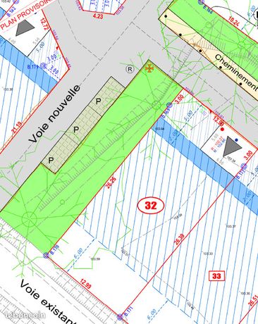 Terrain 381 m² Quevert