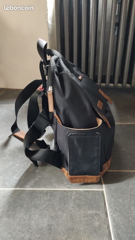 Sac à langer Babymel Robyn noir Équipement bébé