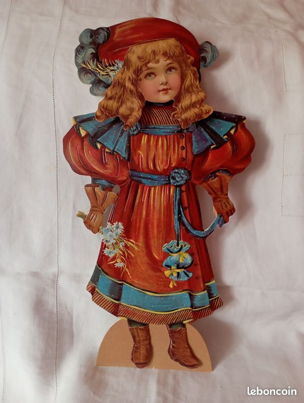 Robe De Poupée Ancienne - Pour China Doll, Fashion Doll, Mad Alice