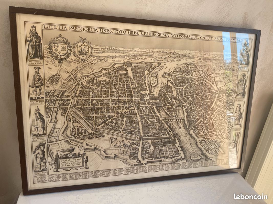 Cadre plan de Paris 1618 (image 1)