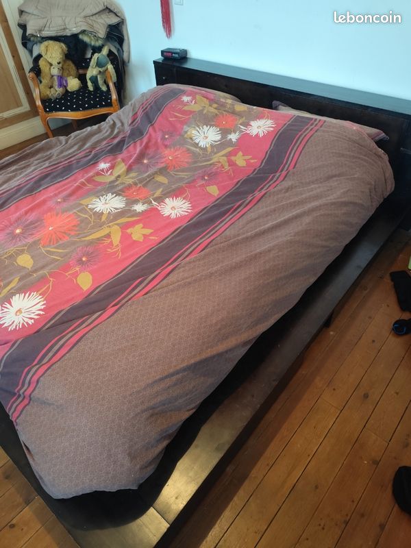 Lit+sommier+commode (image 1)