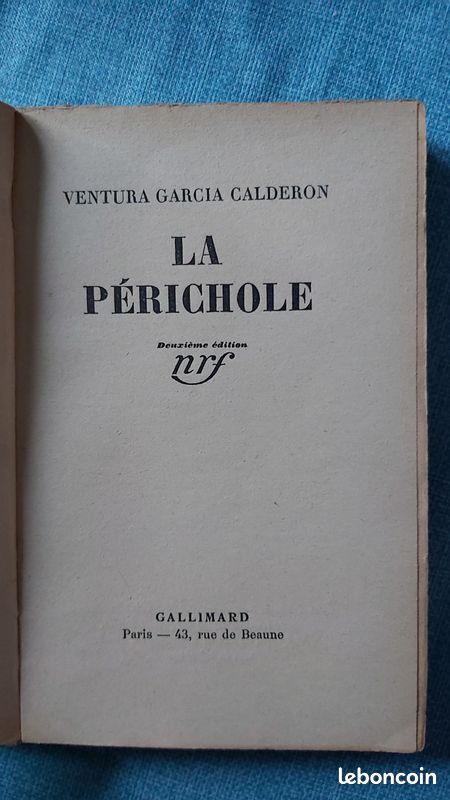 La périchole Ventura Garcia Calderon 1940 (image 4)