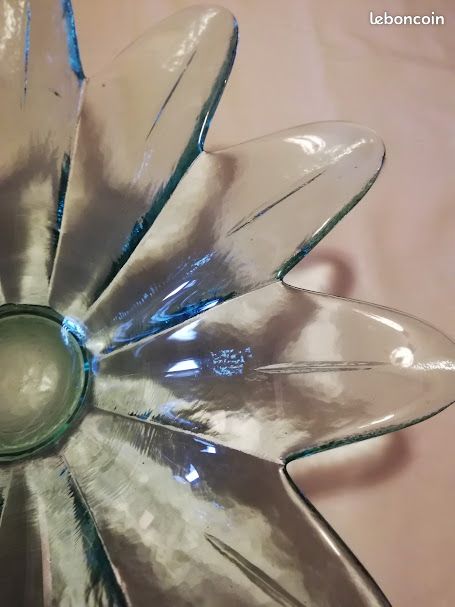 Grande coupe verre fleur (image 11)