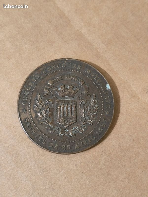 Médaille En Bronze Concours De Nice 1897 - Collection Ancienne
