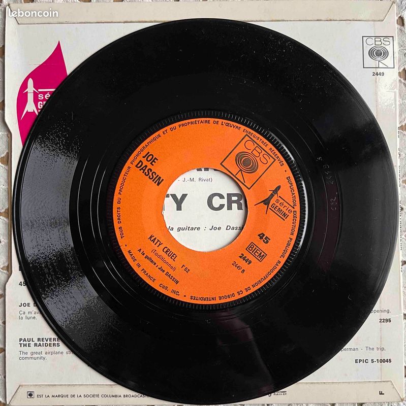 ♥🎼45t🇫🇷 ✷ Joe Dassin (Guatanamera) ✷ 1966 (image 4)
