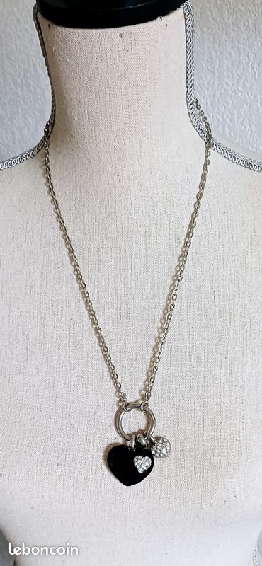 Collier coeur réversible (image 2)