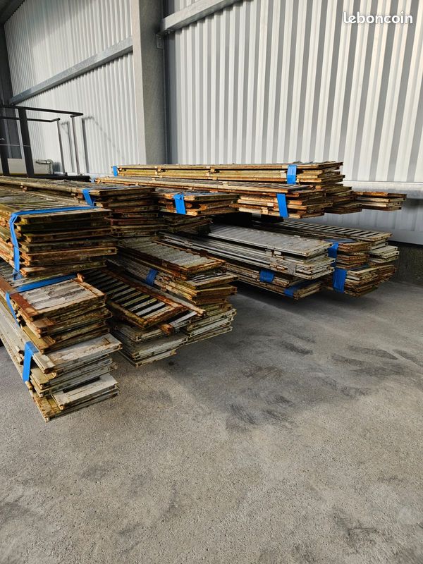Persiennes du XIXeme en très bon état Bois en chêne et cadre en acier (image 9)