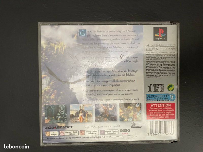 Final Fantasy IX PS1 – Complet – Jeu original rétro PlayStation (image 4)