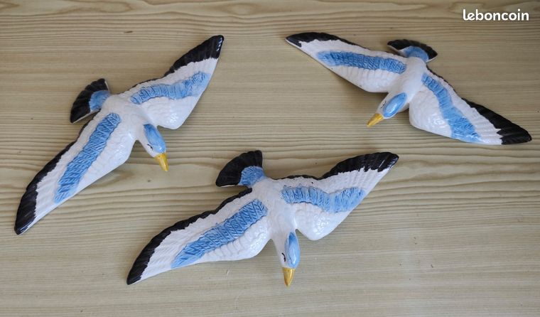 Lot de 2 figurines de mouette en bois - Décorations nautiques rustiques - Vintage - Plage côtière - Décoration d'intérieur et d'extérieur - Cadeaux nautiques Lot de 2 figurines de mouette en bois - Décorations nautiques rustiques - Vintage - Plage côtière - Décoration d'intérieur et d'extérieur - Cadeaux nautiques