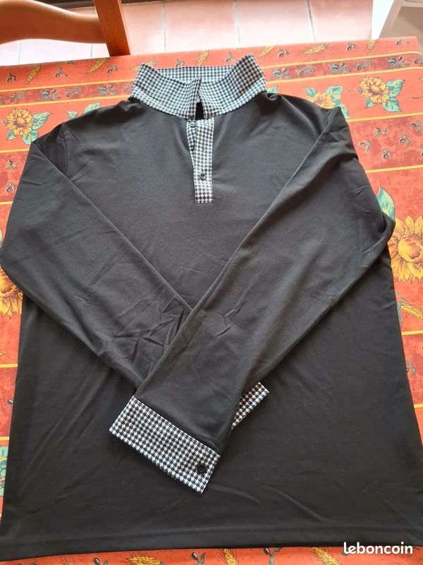 Polo homme manches longues (image 1)