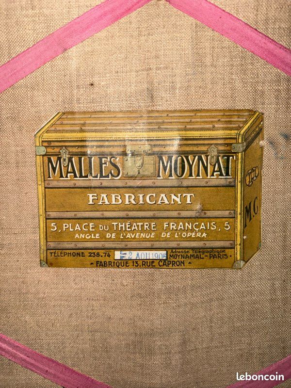 Grand Coffre à Chapeau Moynat, 1910s en vente sur