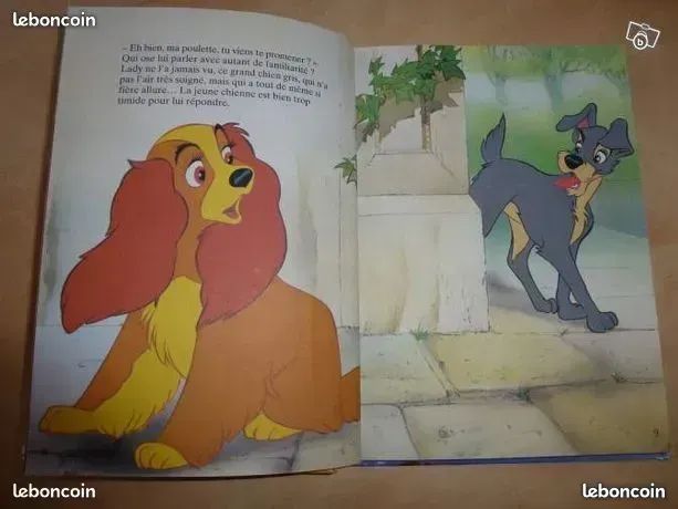 Un livre Disney " la belle et le clochard " gros livre (image 2)