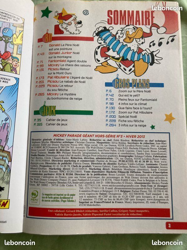 Livre mickey parade géant - Collector hors série - Année 2013 - Numéro 3 📚 (image 3)