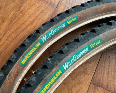 Vintage Michelin Wild Gripper sprint S Tires 26 x 1.95 Green 90s Folding