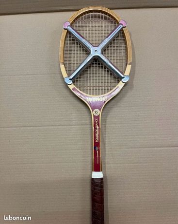 Raquette De Tennis Ancienne Darsonval Années 1920-30 Avec Presse Zephyr – Bois, France, Rare