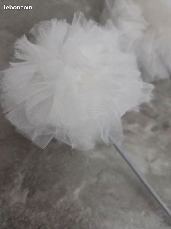 Lot De 6 Pompons Blancs 7 Cm - Parfaits Pour Bonnet, Déco DIY, Mariage Ou Anniversaire