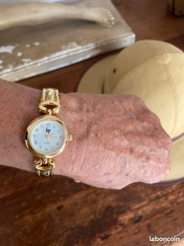 Montre LIP Vintage Style Lingot - Bracelet Lézard, Années 1960-1970, Occasion, Pour Homme