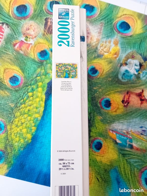 Puzzle Ravensburger Terre Du Paon - 2000 Pièces - Puzzle Paysage Pour Adultes Et Ados Dès 14 Ans - Taille 98x75 Cm