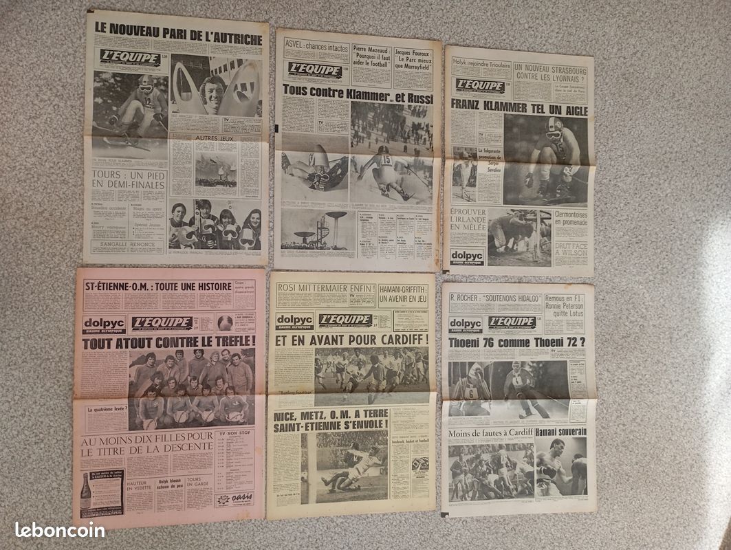 JEUX OLYMPIQUES d'hiver 1976 (journal l'équipe) (image 1)
