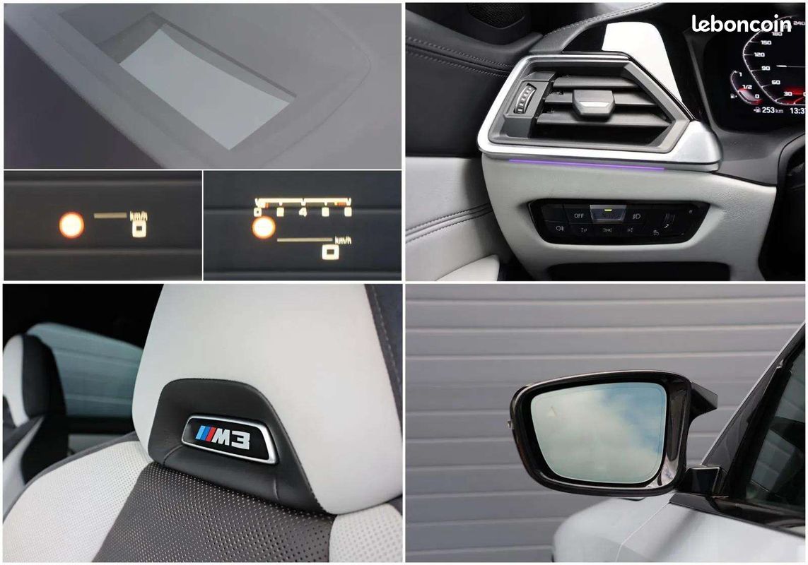 BMW M3 Competition 510 ch * Carbone Extérieur * Laserlight * Harman Kardon * HUD * Brooklyn Grey (image 29)