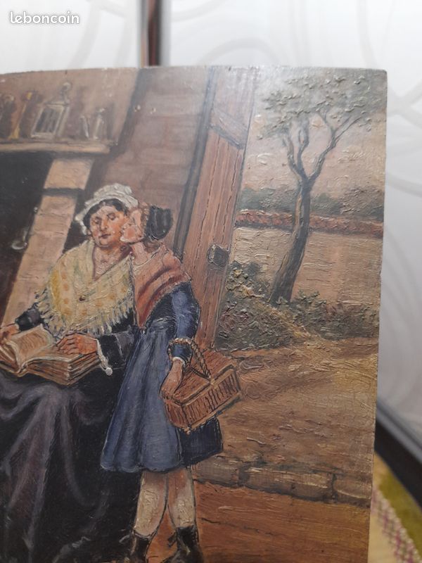 Peinture sur panneau d' après LEON CAILLE (image 6)