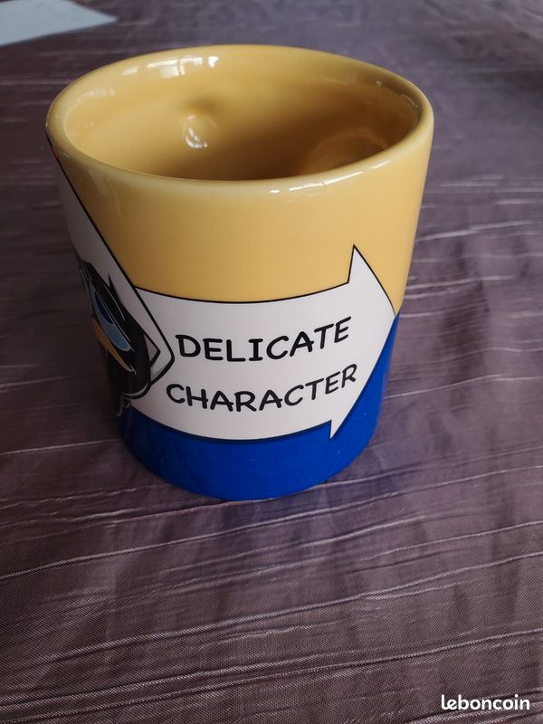 Tasse Caliméro 'z'aime Pas Le Matin' - Bleu - Marque Pagot - Neuf Avec Emballage