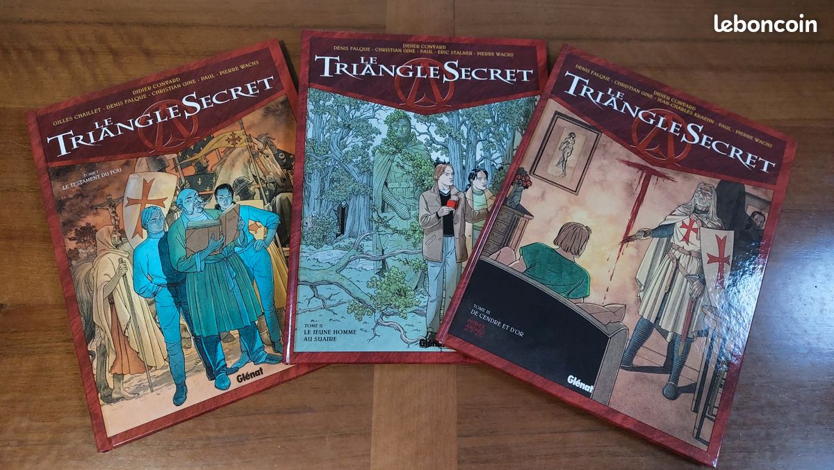 Lot BD Le Triangle Secret collection Glénat (image 1)