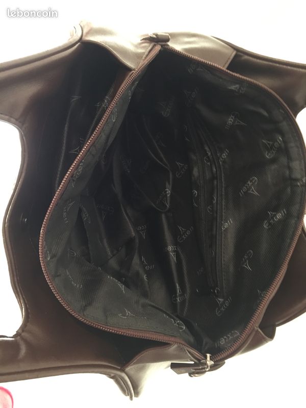 Sac à main cuir marron (image 3)