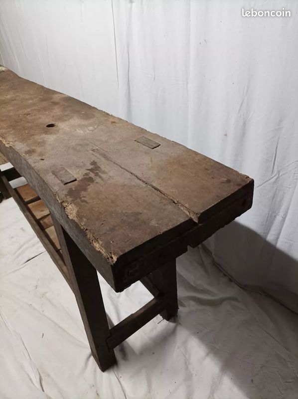 Ancien établi en bois (image 5)