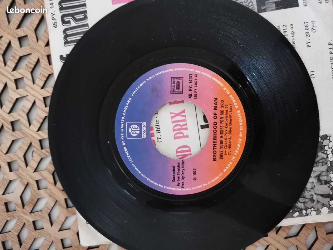 Vinyle 45 T Brotherwood of man Eurovision 1976 (image 4)