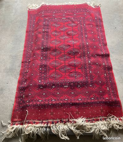 Tapis Turc Tulu Vintage Noué à La Main En Poils De Chameau Multicolores Par Rug Kilim