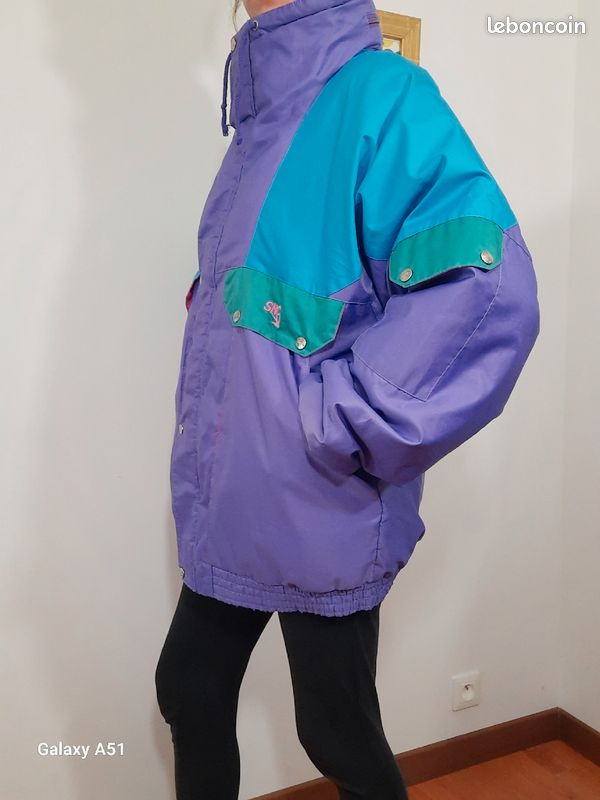 Degré Veste Multicolore Vintage Veste Ski Vintage Dans Manteaux Et