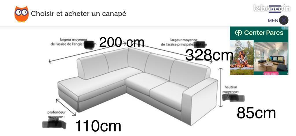 Grand canapé d'angle (image 2)