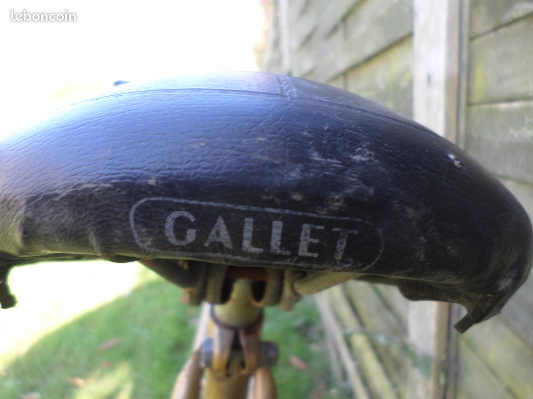 Selle Vélo Peugeot Gallet – Vintage, Made In France, Bon état, Fixation Incluse