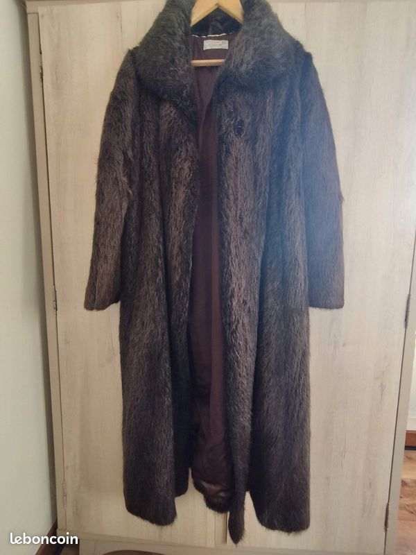 Manteau long en véritable fourrure (image 1)